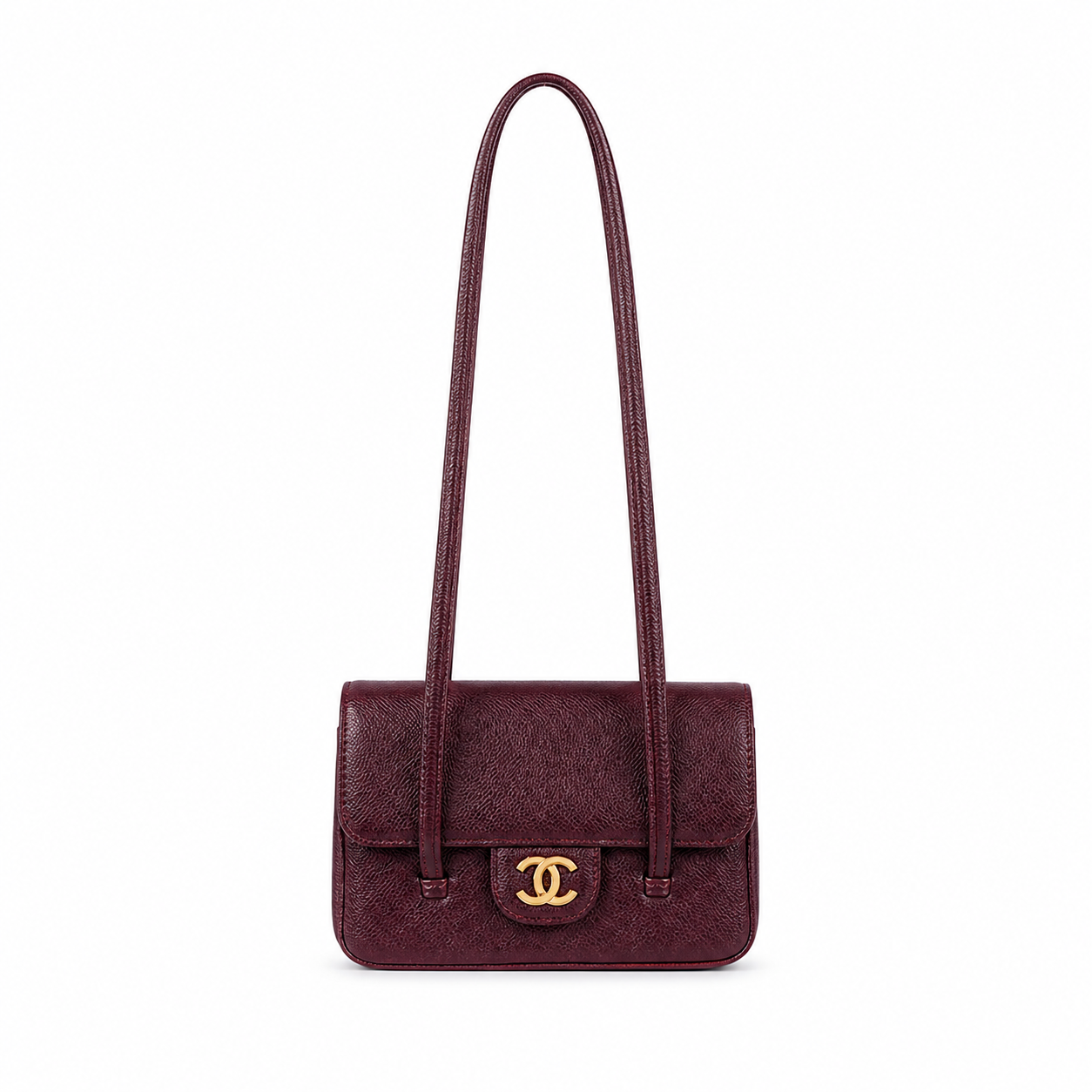 Chanel Classic Quilted Mini Flap Bag | CC Turn-Lock Chain Strap — 17cm