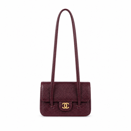 Chanel Classic Quilted Mini Flap Bag | CC Turn-Lock Chain Strap — 17cm
