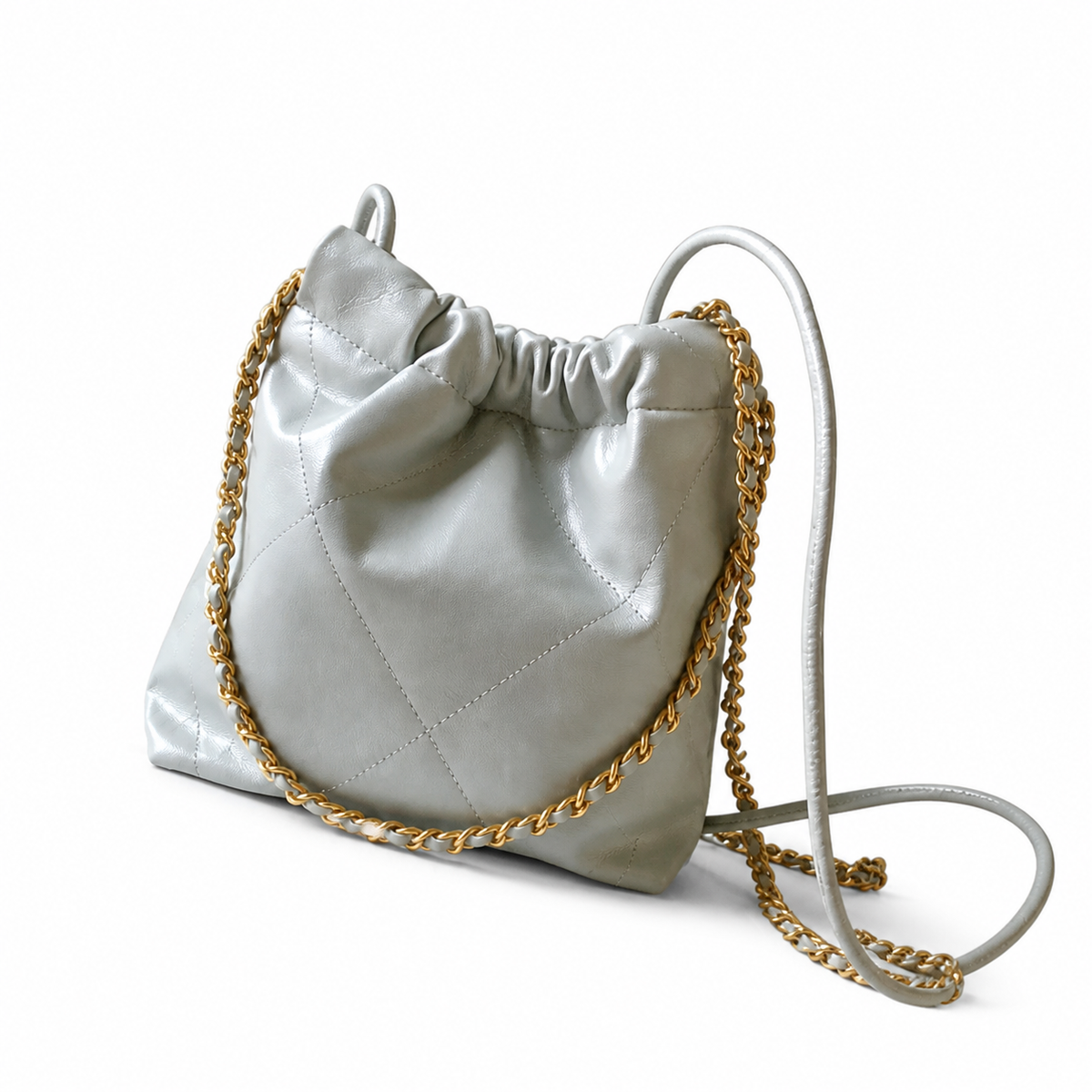 Chanel Classic Quilted Mini Tote Bag | CC Hardware Leather Chain Strap — 19x20cm