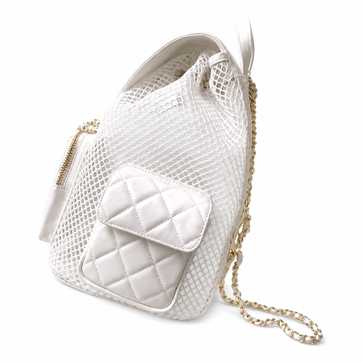 Chanel Classic Quilted Backpack with CC Hardware & Adjustable Chain Straps — 31cm