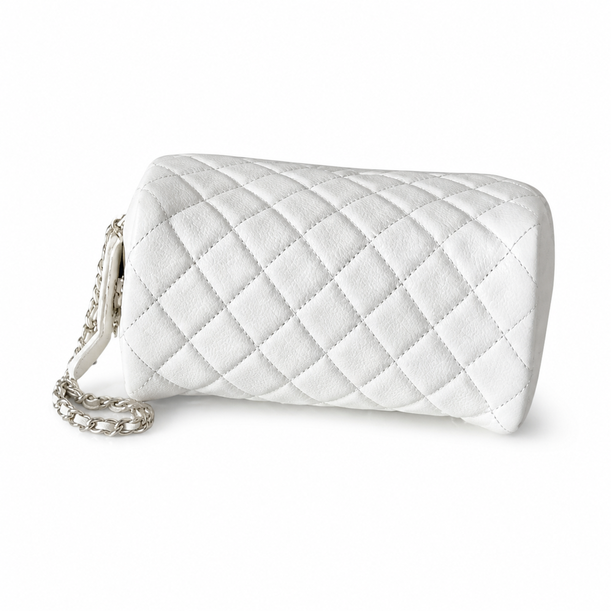 Chanel CC Quilted Vanity Case Bag | Built-In Mirror & Gold Chain — 18cm