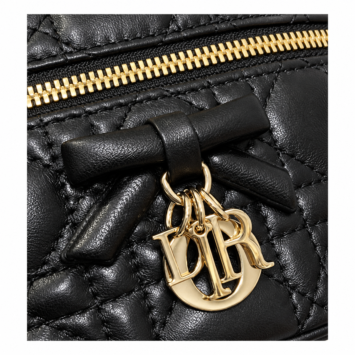 Dior Cannage Quilted Crossbody Mini Bag 17.5cm