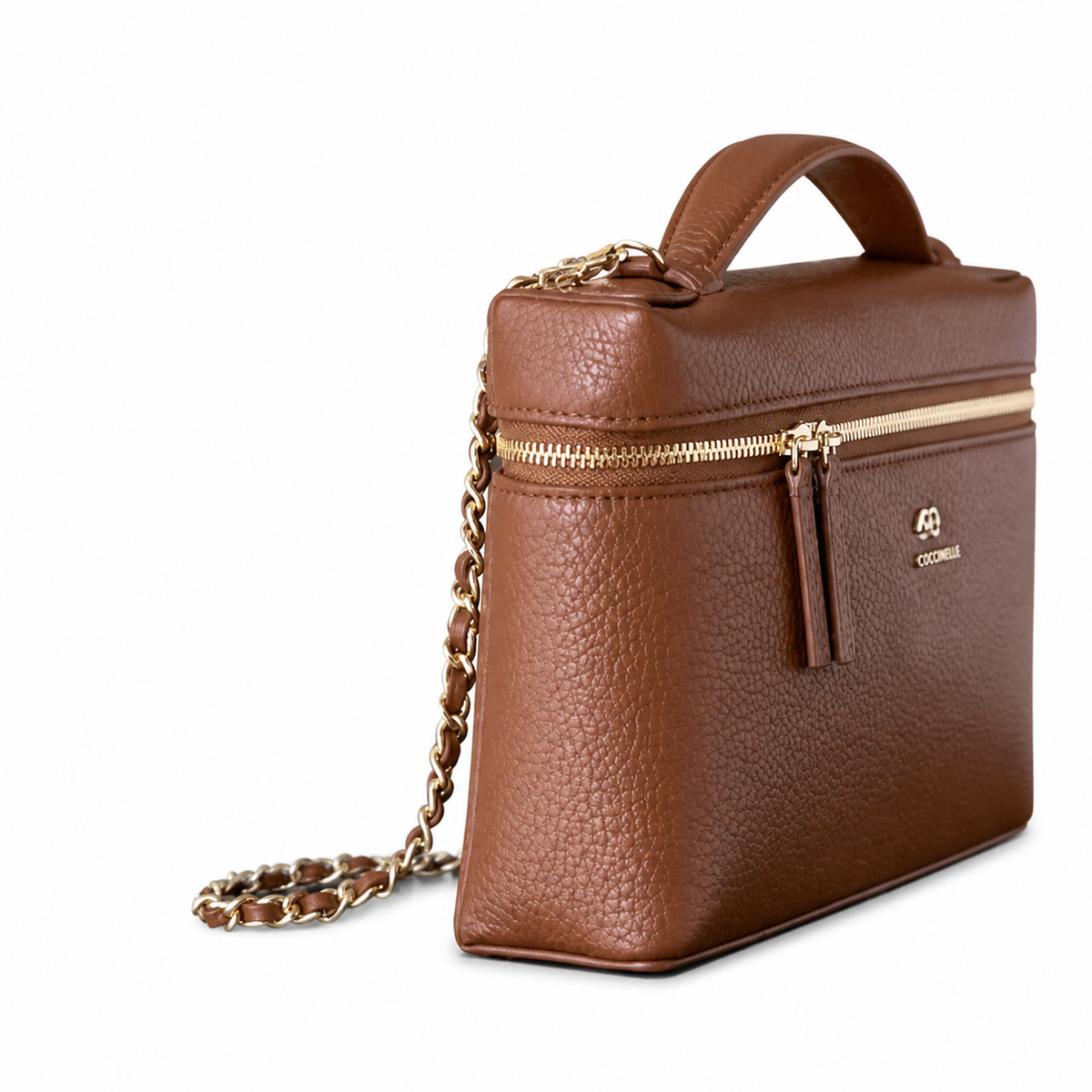 Chanel Burgundy Caviar Leather Wallet on Chain | Gold Chain — WOC