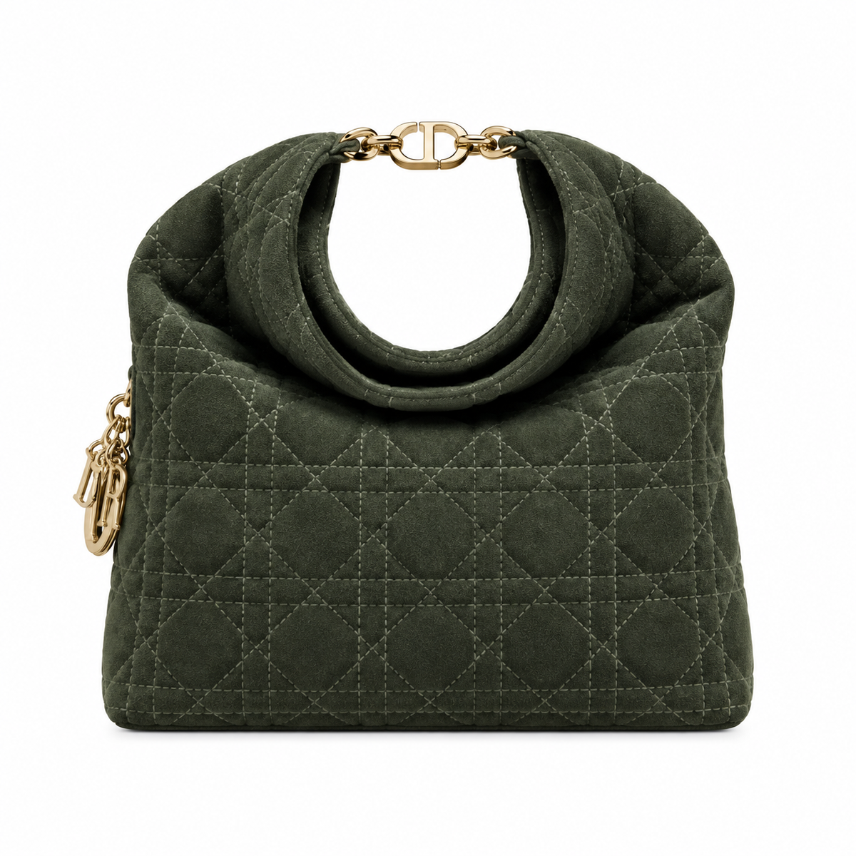 Dior Cannage Quilted Travel Top Handle Bag 24cm