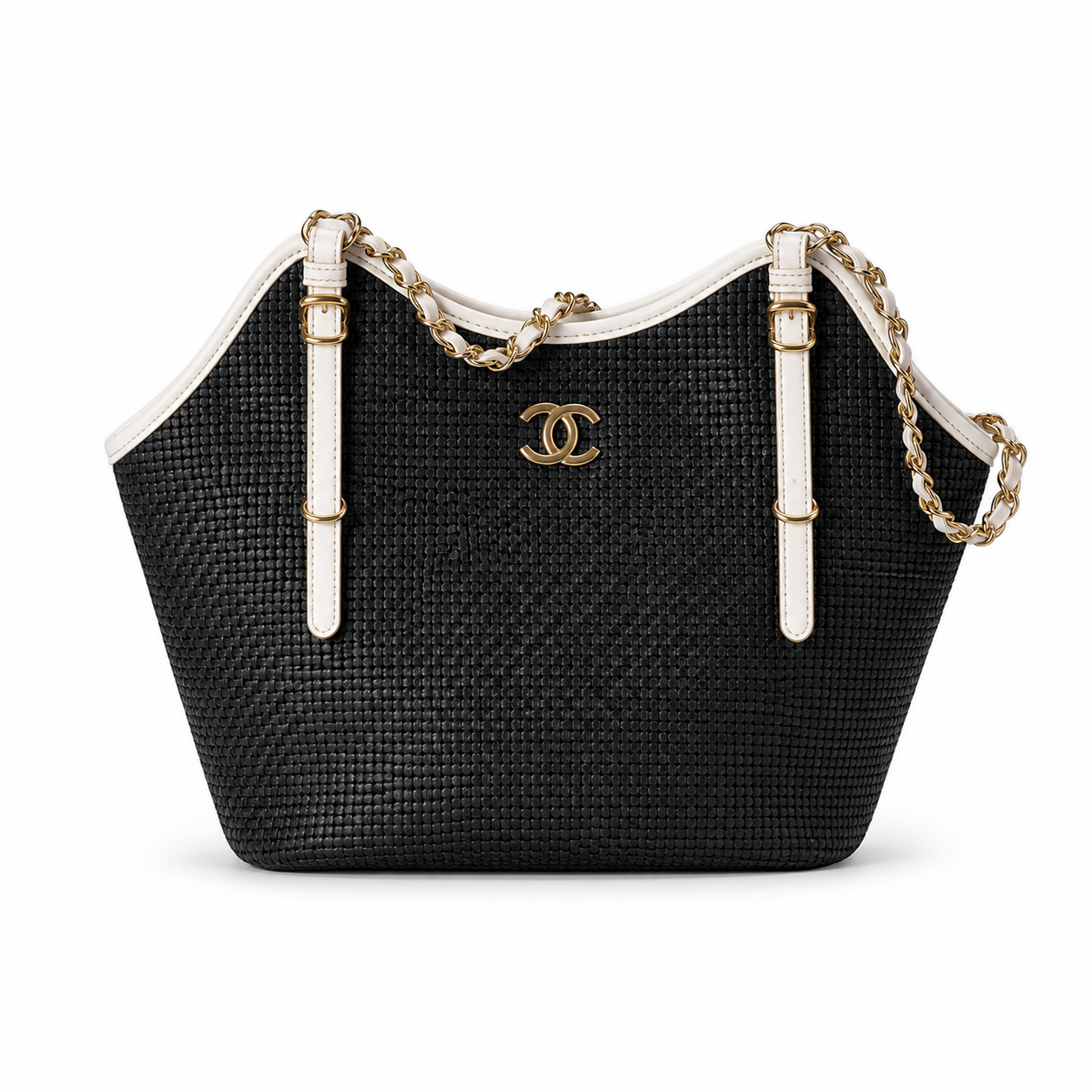 Chanel Classic Quilted Handbag | CC Hardware & Gold Chain — 28cm