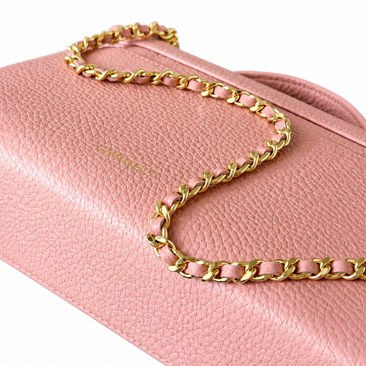 Chanel Burgundy Caviar Leather CC Flap Bag | Gold Chain — 23cm