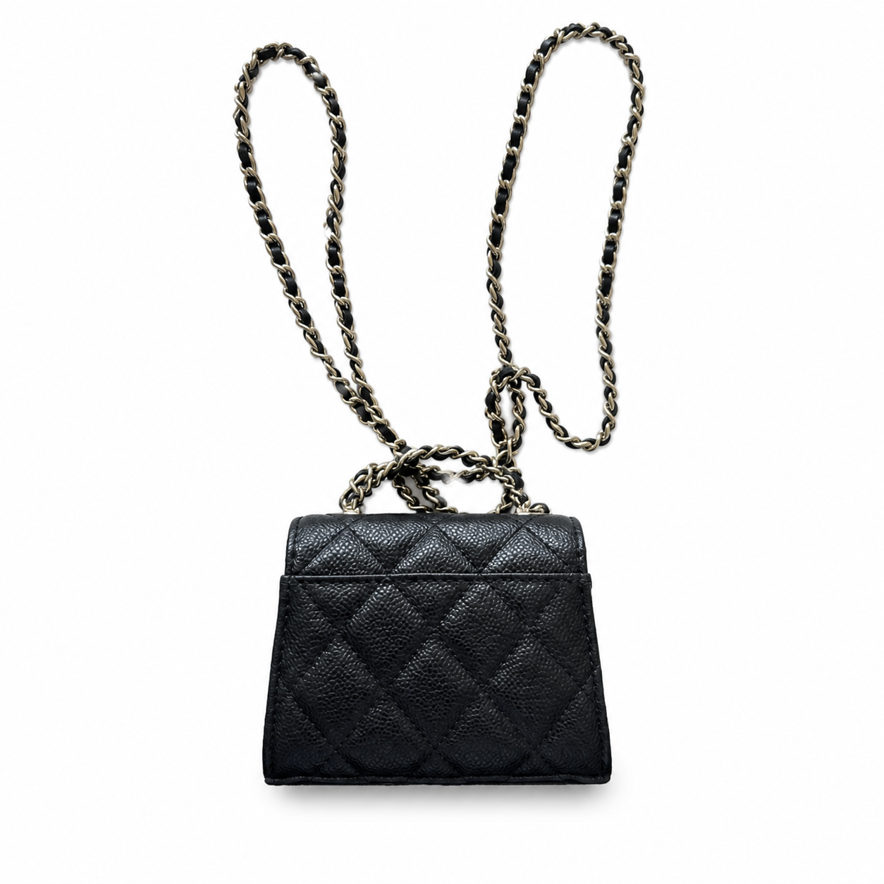 Chanel Quilted CC Mini Bag | Gold Chain Strap — 11cm