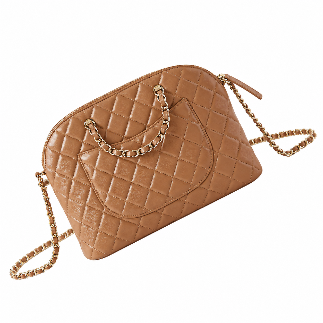 Chanel Quilted Lambskin Vertical Shoulder Bag 20.5×28.5×7cm