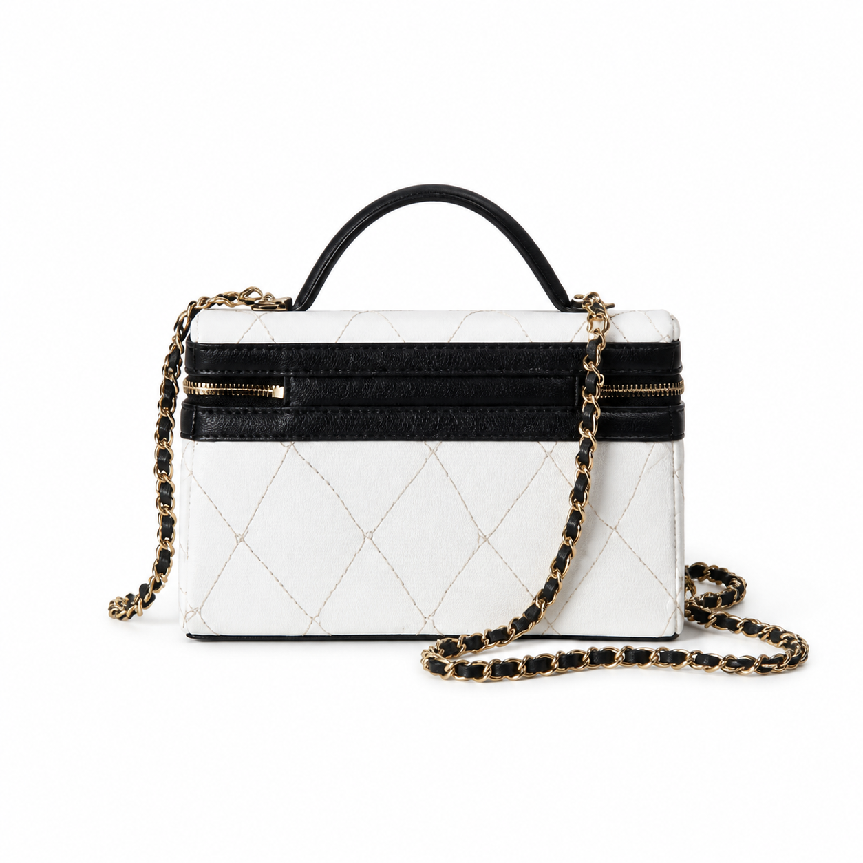 Chanel Classic Quilted Mini Flap Bag | CC Hardware & Gold Chain — 19.5cm