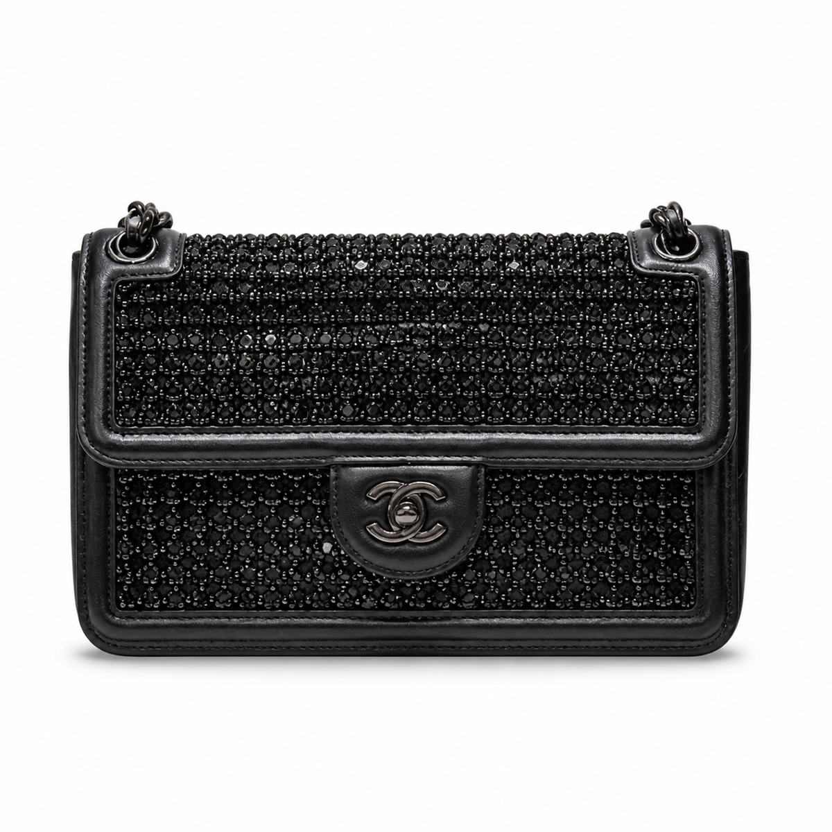 Chanel Classic Quilted Mini Vertical Flap Bag | CC Turn-Lock Chain Strap — 22.5cm