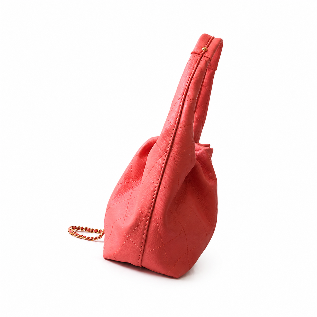 Chanel Classic Quilted Large Top Handle Handbag | CC Turn-Lock Chain Strap — 32cm