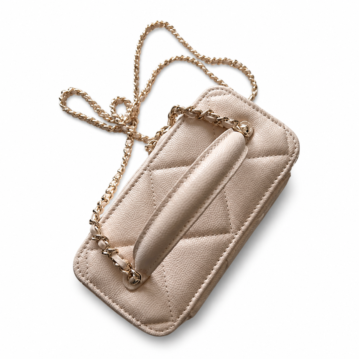 Chanel Quilted CC Mini Flap Bag | Gold Chain Strap — 17cm