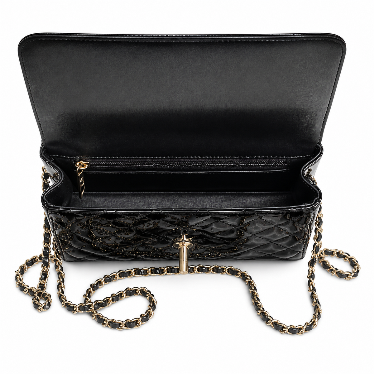 Chanel CC Quilted Small Flap Bag | Gold Hardware & Chain — 20cm