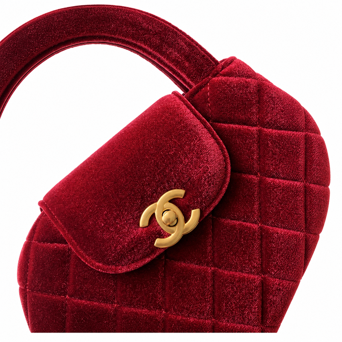 Chanel Classic Quilted Mini Flap Bag | CC Turn-Lock Leather Chain Strap — 13cm