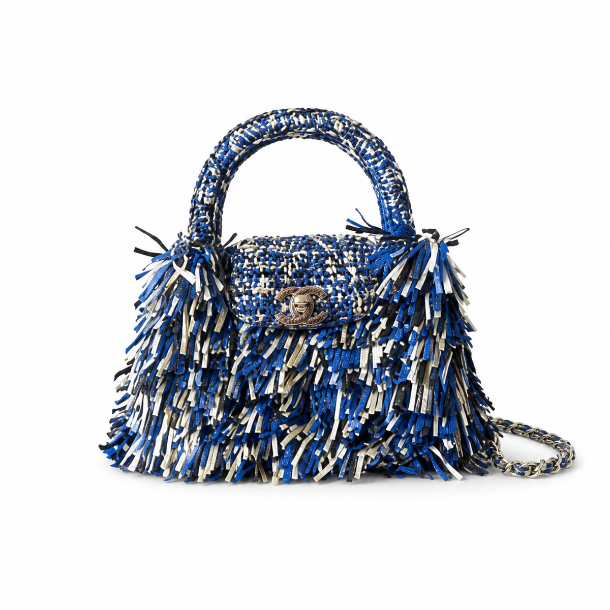 Chanel Classic Quilted Mini Flap Bag | CC Turn-Lock Leather Chain Strap — 13x19cm