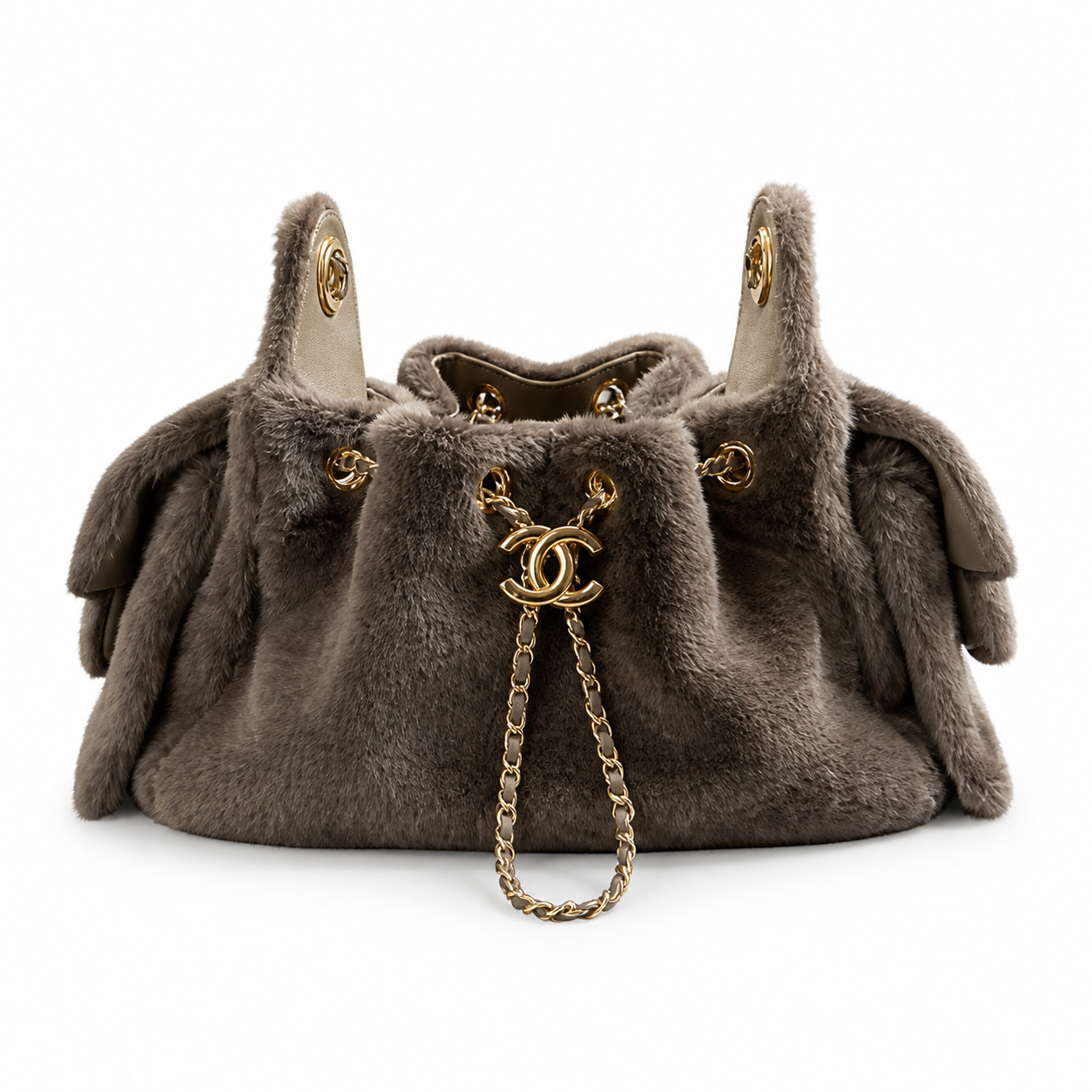 Chanel Classic Quilted Medium Handbag | CC Turn-Lock Leather Chain Strap — 20cm