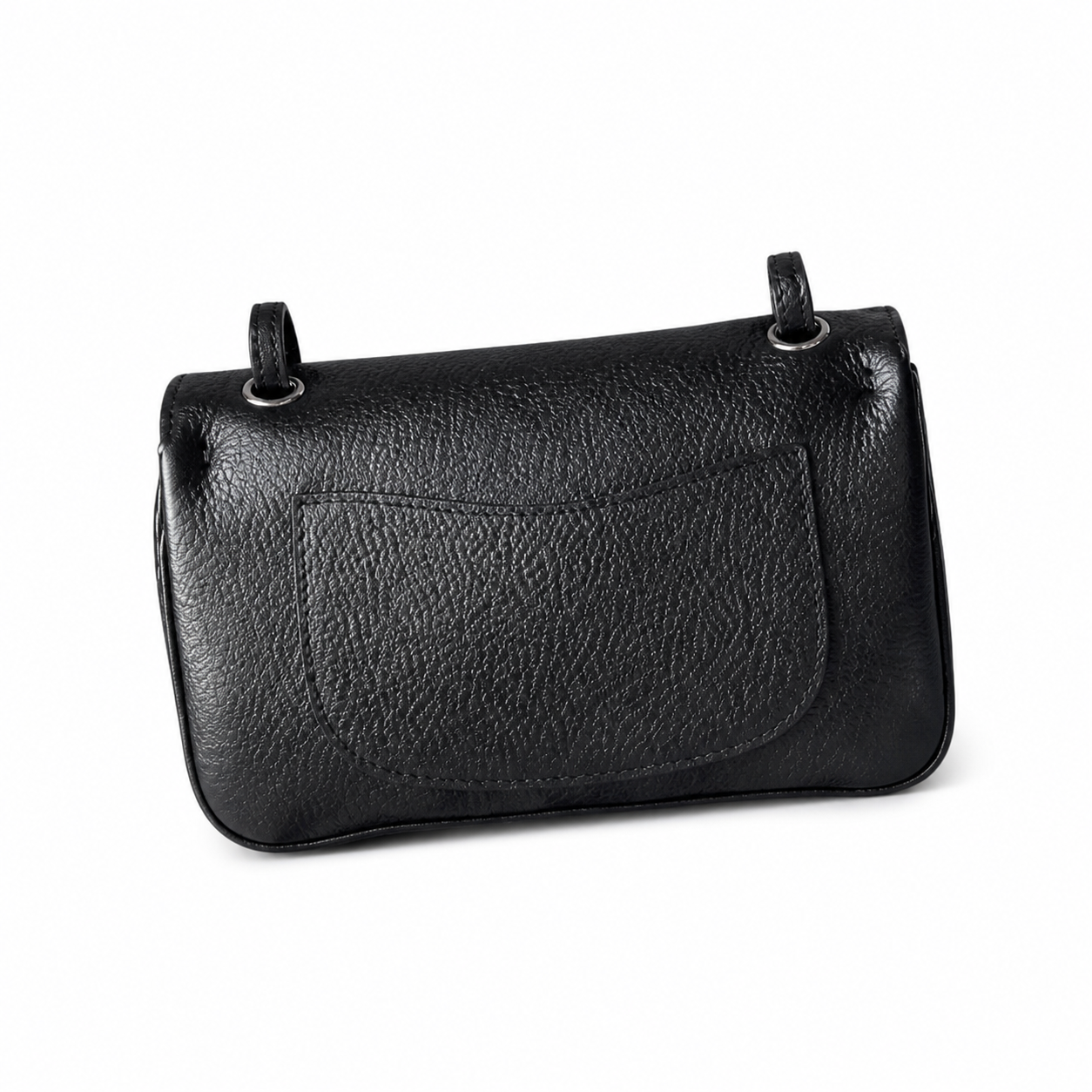 Chanel Classic Quilted Mini Flap Bag | CC Turn-Lock Leather Chain Strap — 13cm