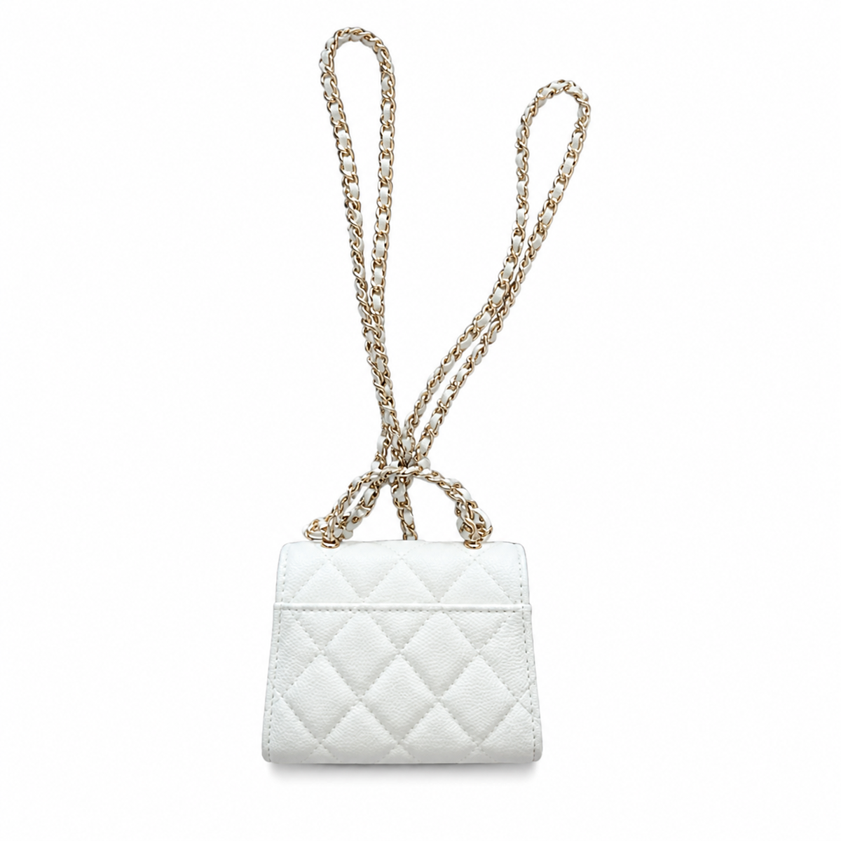 Chanel Quilted CC Mini Flap Bag | Gold Chain Strap — 11cm