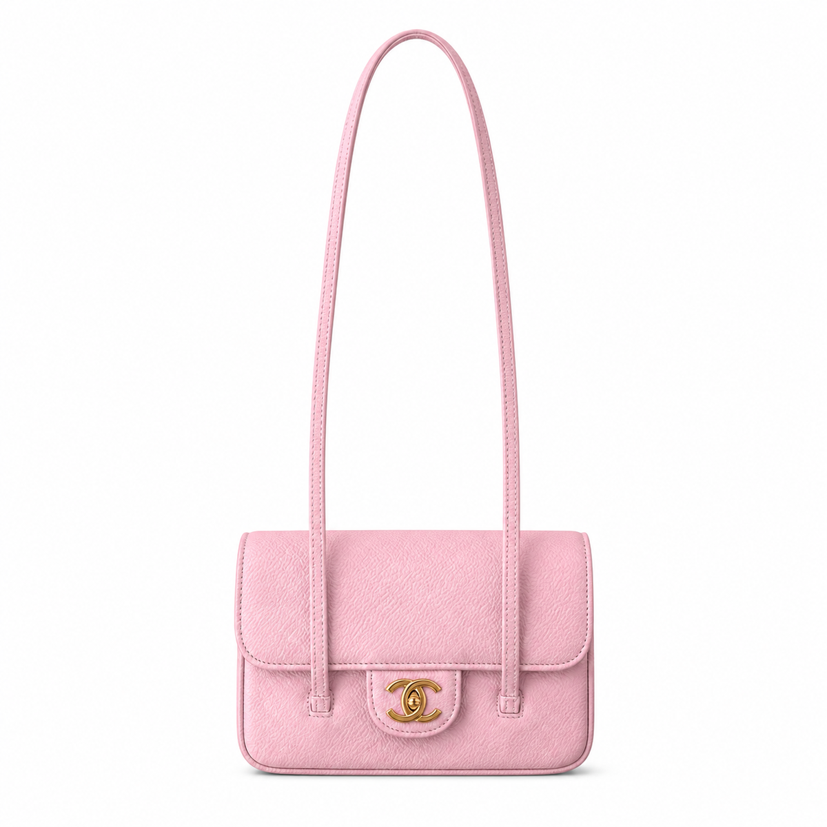 Chanel Classic Quilted Mini Flap Bag | CC Turn-Lock Chain Strap — 17cm