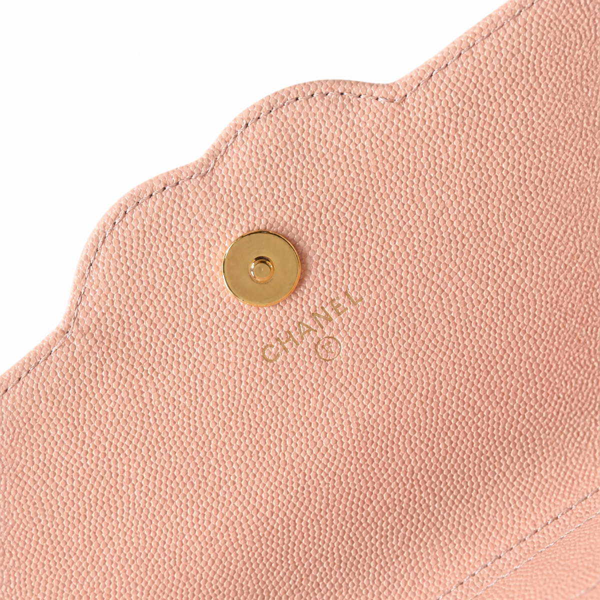Chanel Blush Pink Caviar WOC | Tone-on-Tone CC & Blush Chain — 19cm