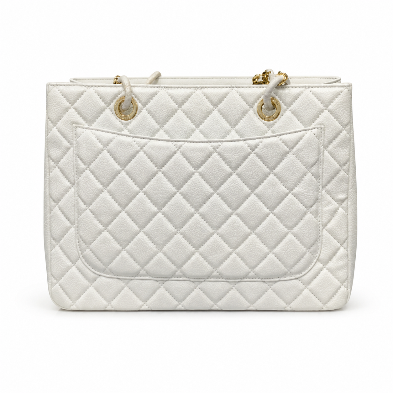 Chanel Classic Quilted Flap Bag | CC Turn-Lock Leather Chain Strap — 24x33cm
