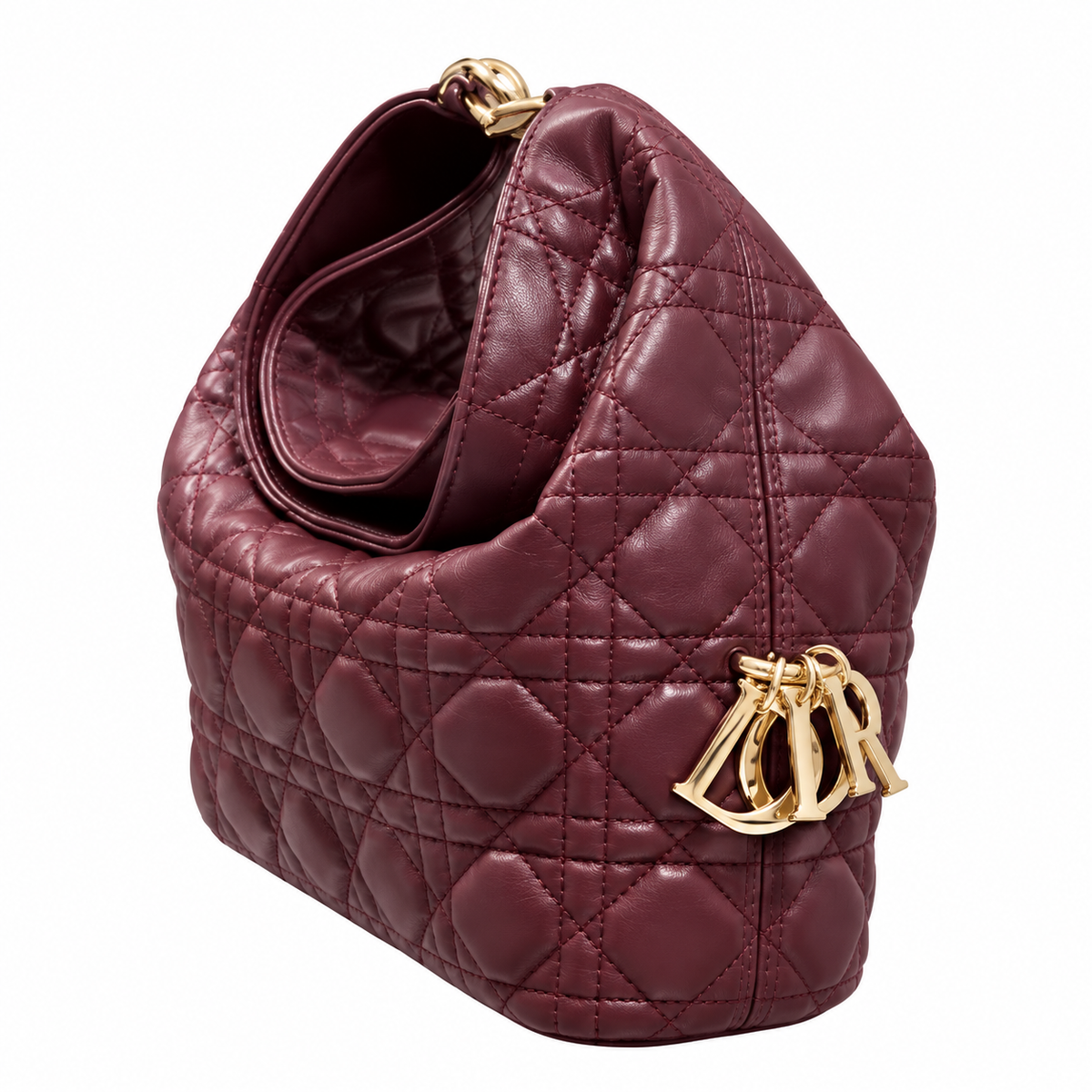 Dior Cannage Top Handle Crossbody Bag