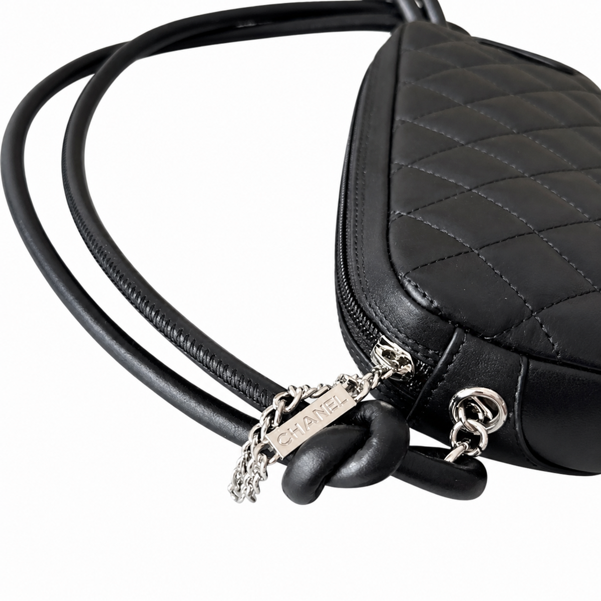 Chanel Quilted CC Mini Top Handle Evening Bag | Detachable Chain — 20cm