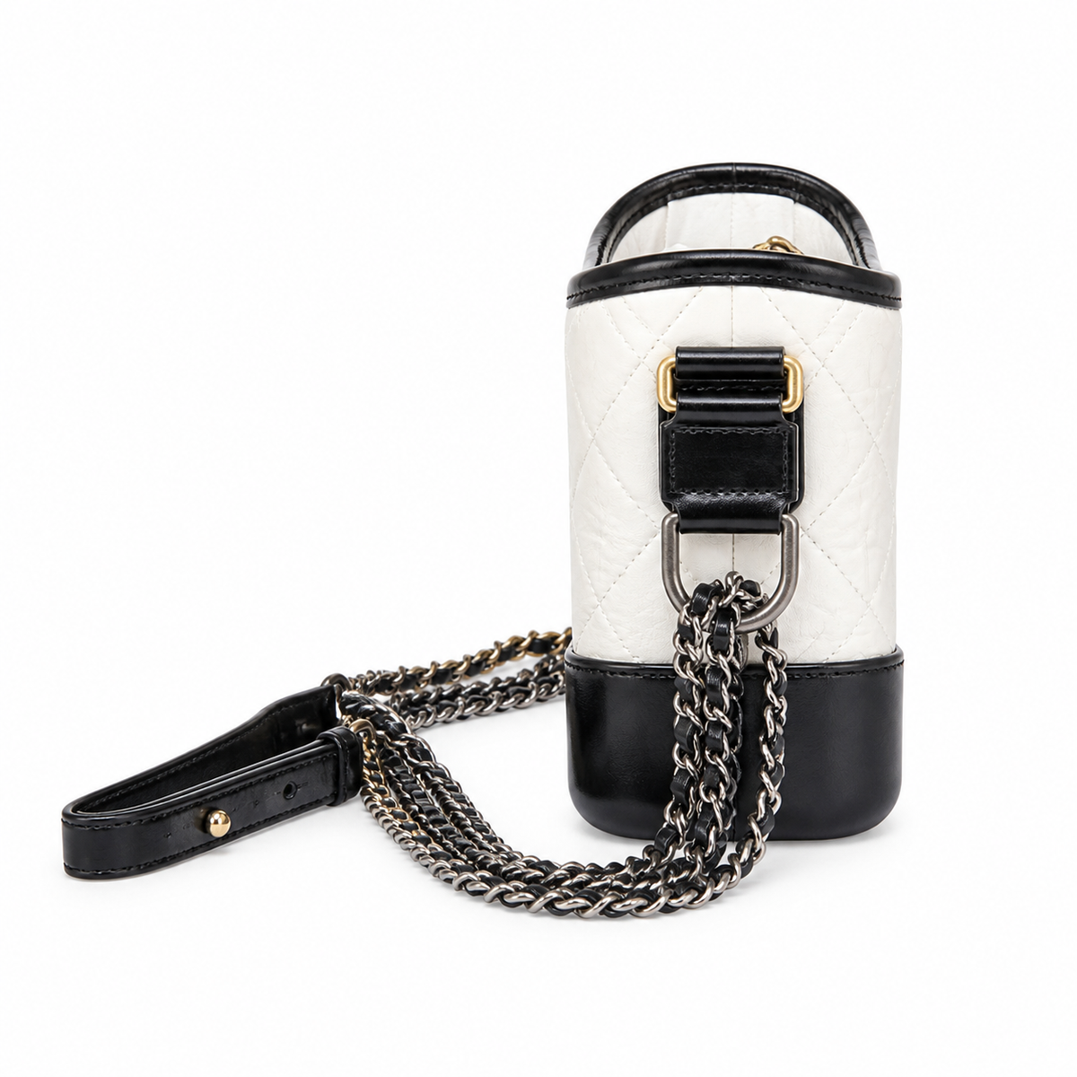 Chanel Classic Quilted Flap Bag | CC Turn-Lock Gold Hardware Leather Chain — 15x20cm