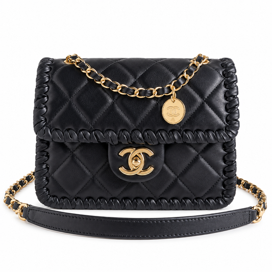 Chanel Quilted Leather Flap Bag 19cm