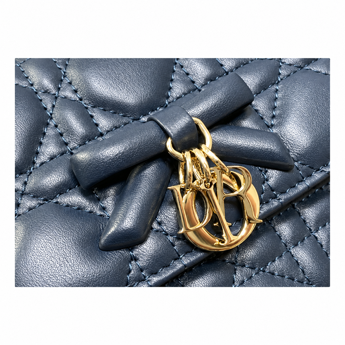 Dior Cannage Quilted Slim Crossbody Bag 21cm