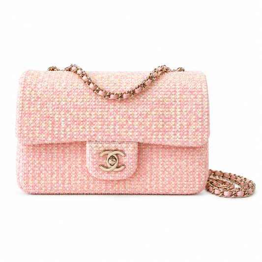 Chanel Quilted Mini Flap Shoulder Bag 14×21×8cm