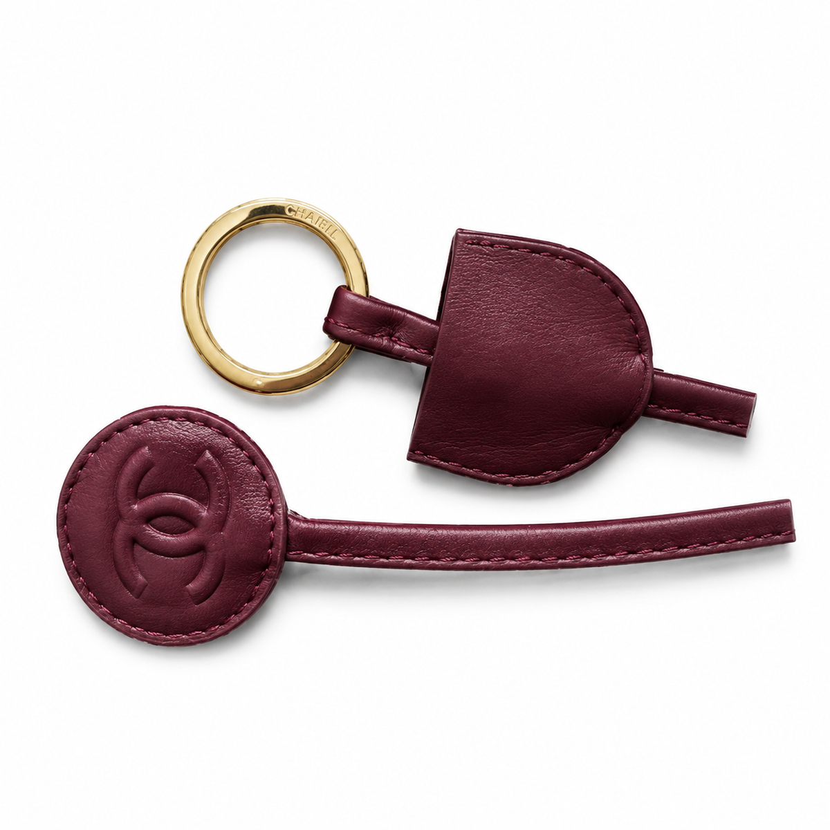 Chanel Burgundy Lambskin Quilted Drawstring Bucket Bag | Triple CC Coin Charms & Adjustable Strap