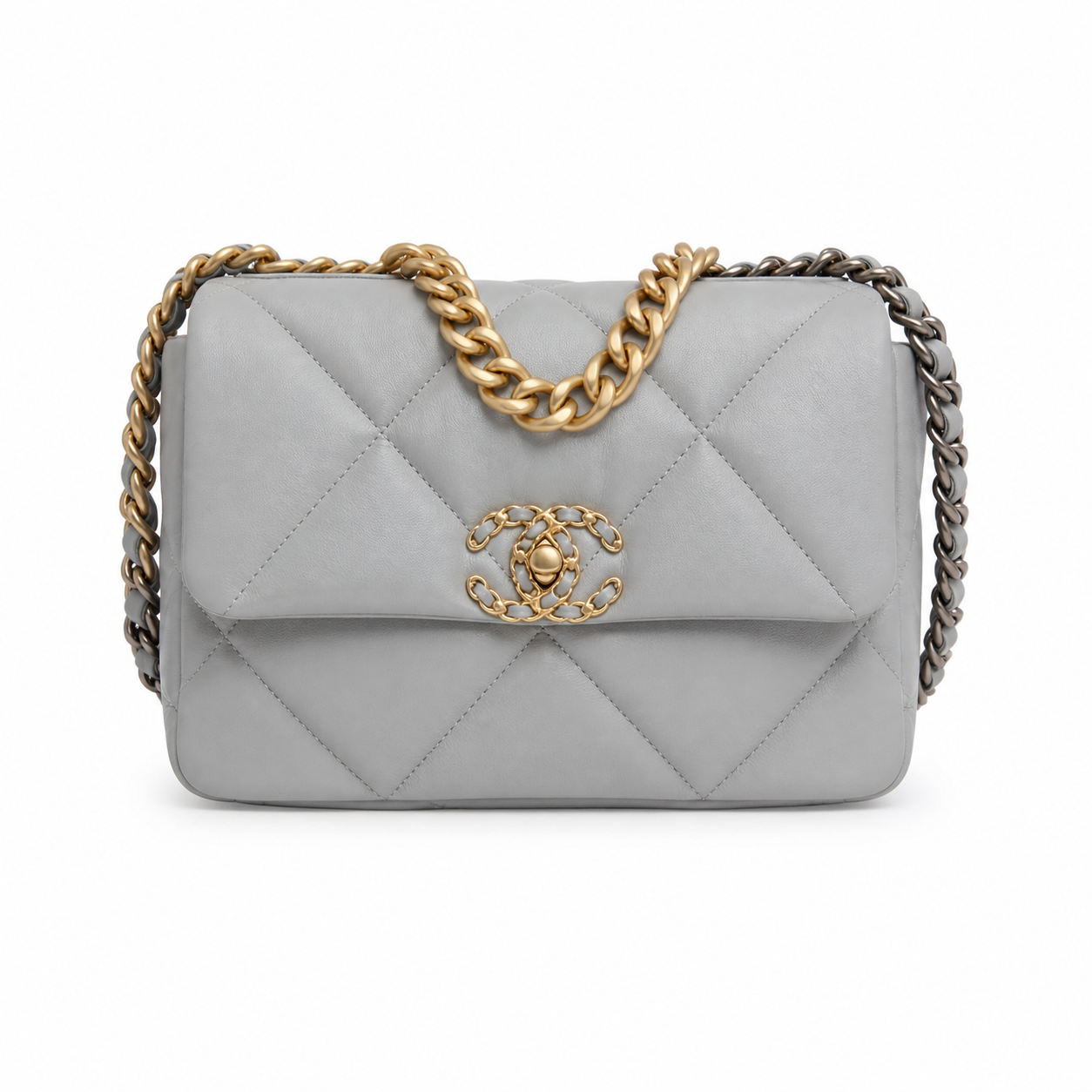 Chanel Classic Quilted Flap Bag | CC Turn-Lock Leather Chain Strap — 26cm
