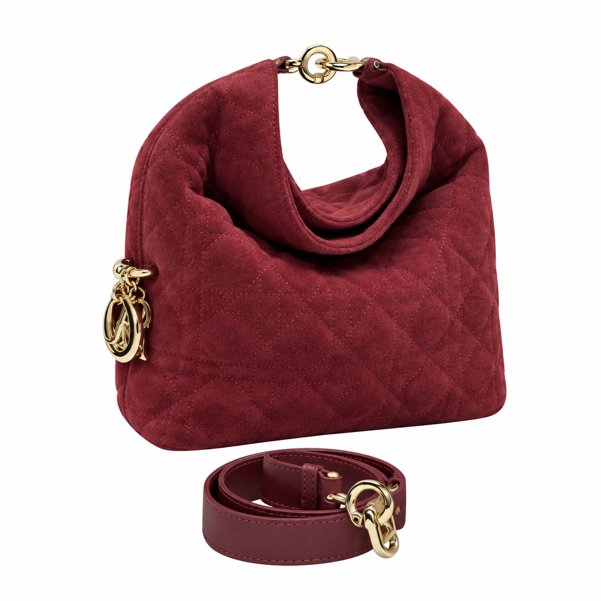 Dior Cannage Quilted Shopper Top Handle Bag 24cm