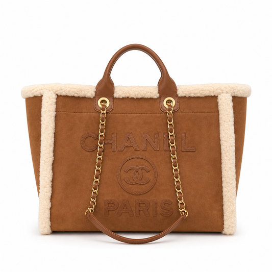 Chanel Classic Quilted Flap Bag | CC Turn-Lock Leather Chain Strap — 38cm