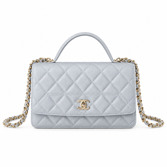 Chanel Quilted Chain Flap Bag 18.5cm