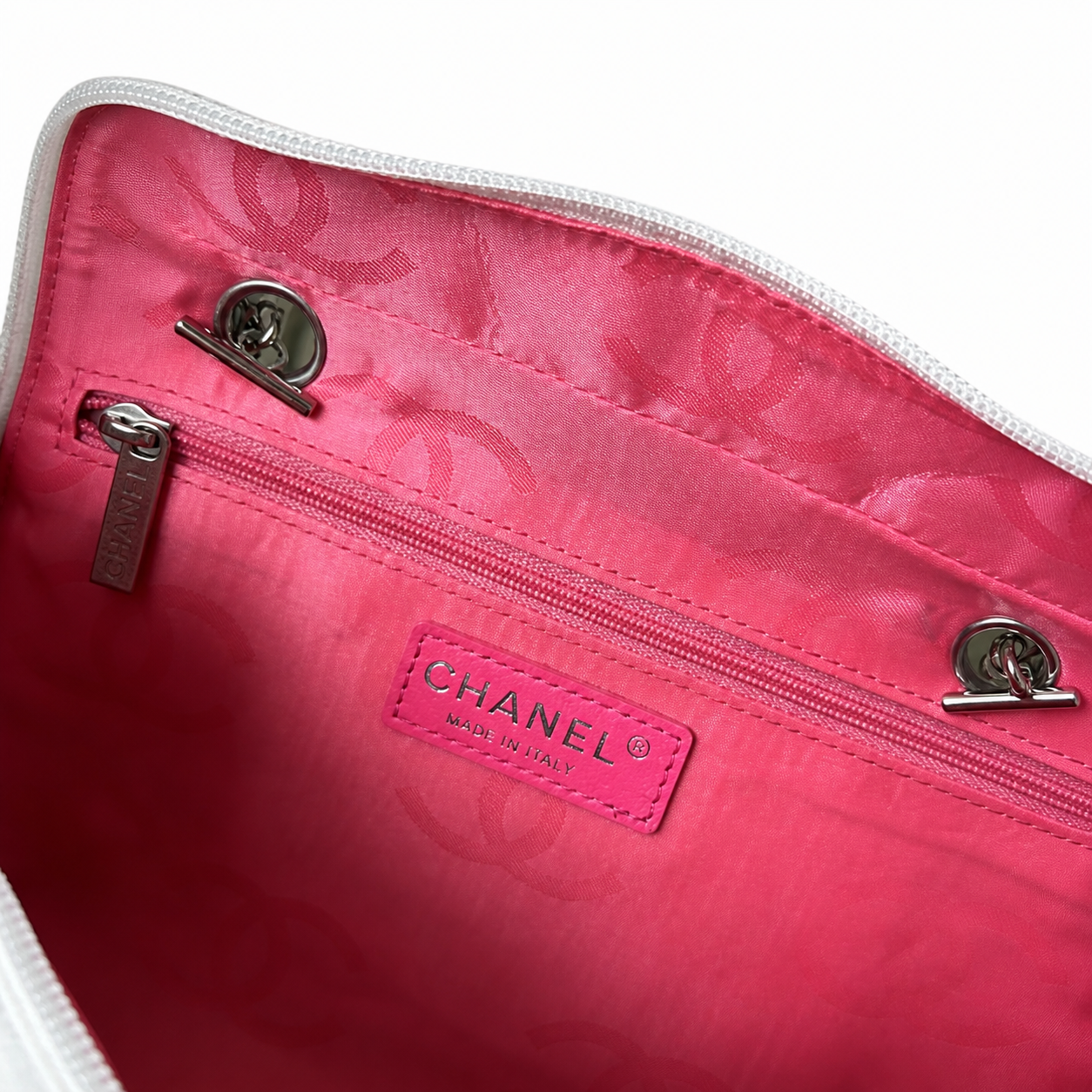 Chanel Quilted CC Medium Top Handle Bag | Detachable Chain — 27cm