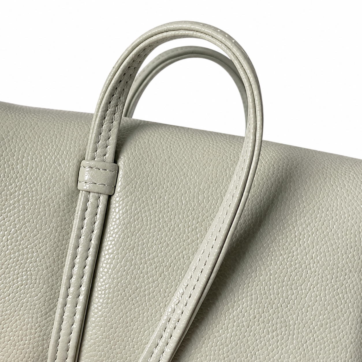 Chanel Pearl Grey Caviar Mini Flap Bag | Oversized CC Turn-Lock & Leather Strap