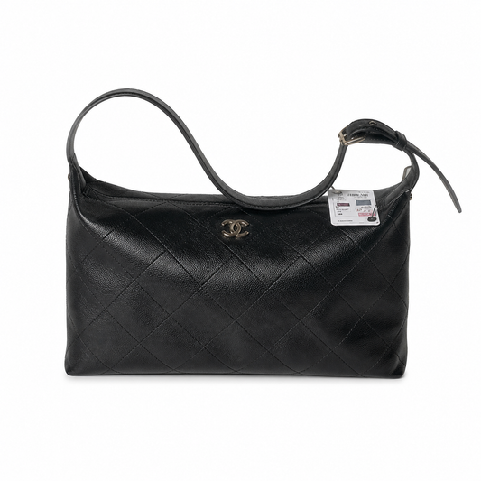 Chanel Deauville Large Shopping Tote | White Boucle & Caramel — 32cm