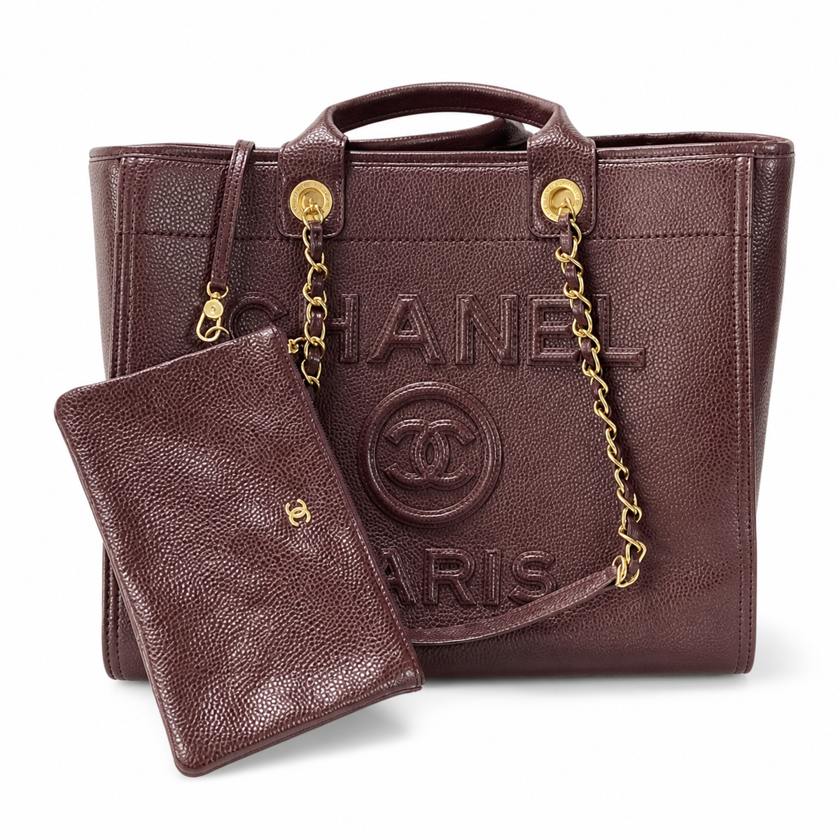 Chanel Classic Quilted Flap Bag | CC Turn-Lock Leather Chain Strap — 30x50cm