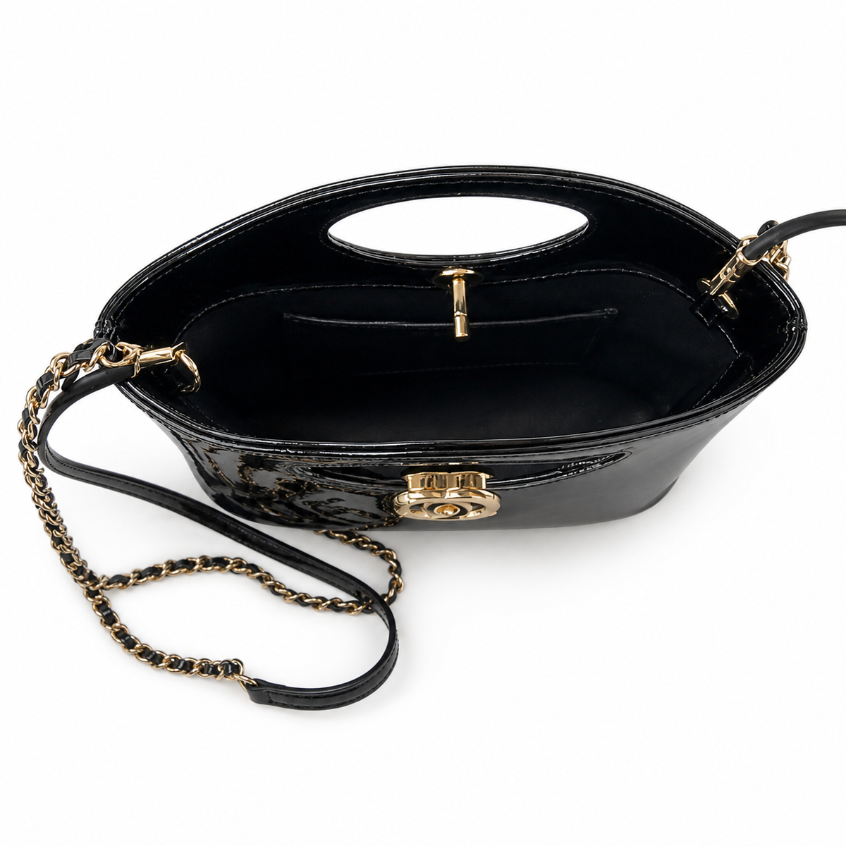 Chanel Classic Quilted Flap Bag | CC Turn-Lock Leather Chain Strap — 22x23cm