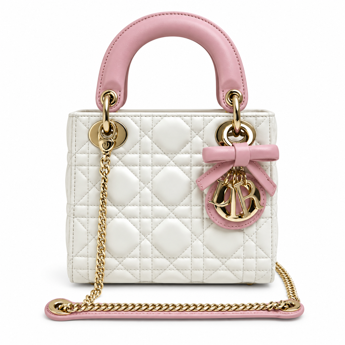 Dior Cannage Quilted Compact Flap Bag