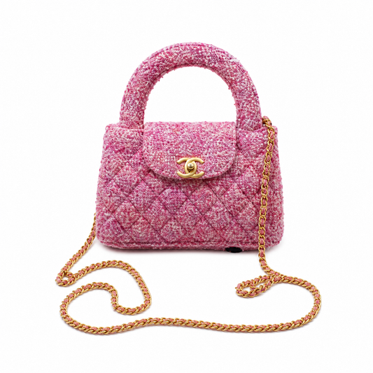 Chanel Classic Quilted Mini Flap Bag | CC Turn-Lock Leather Chain Strap — 13x19cm