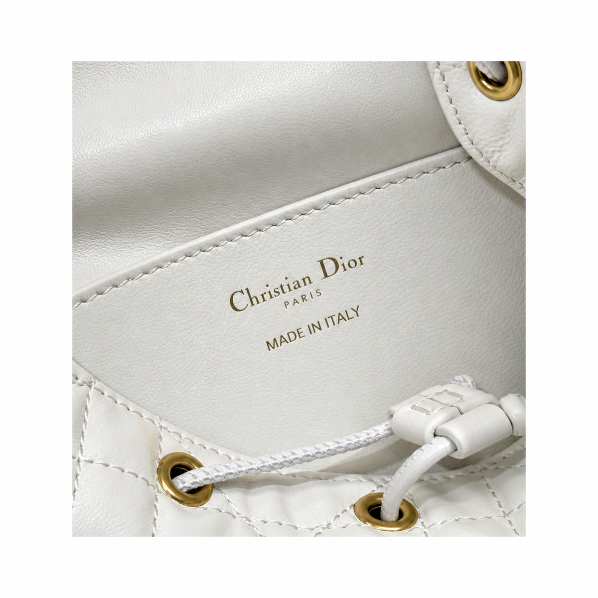 Dior Cannage Quilted Commuter Backpack 23cm