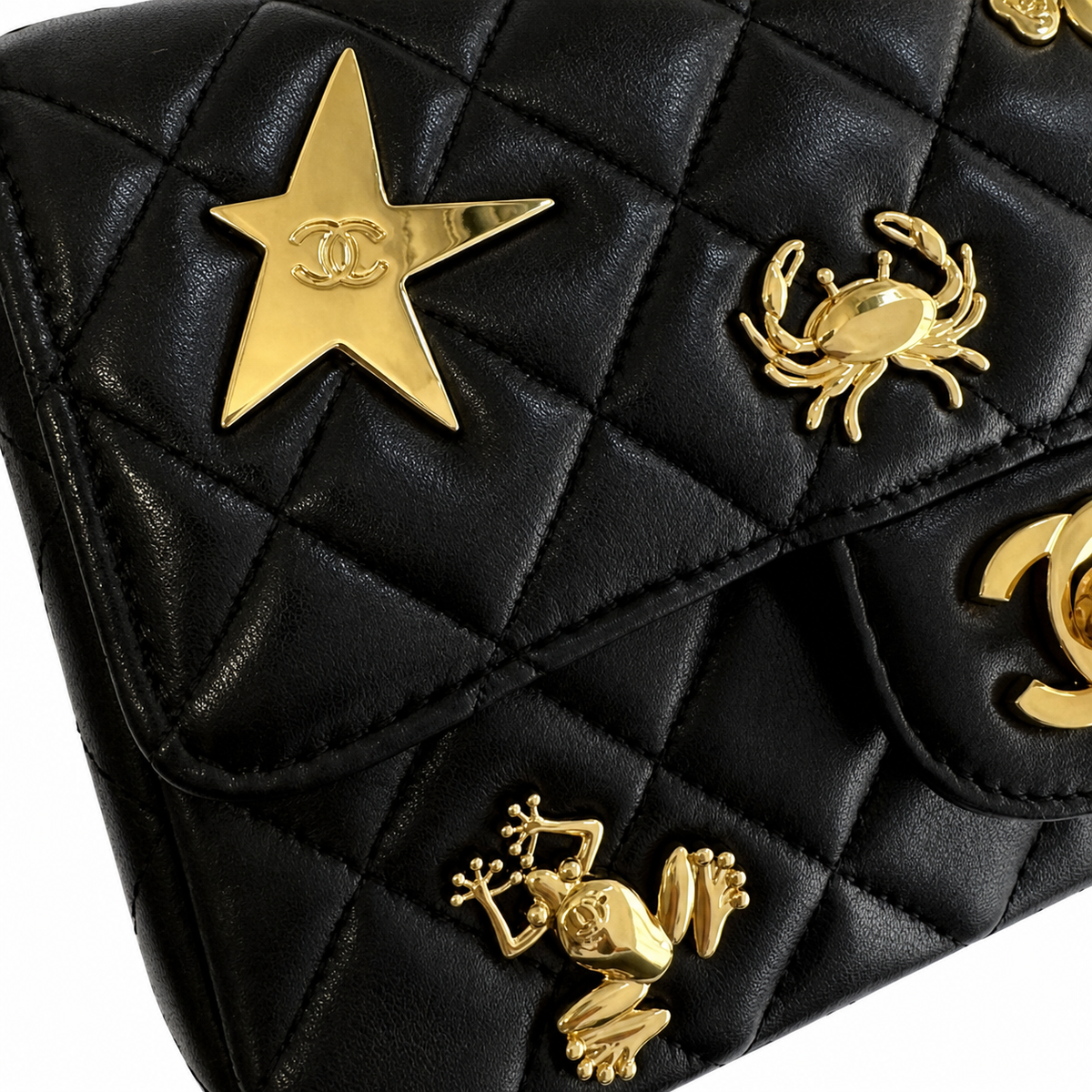 Chanel Classic Quilted Flap Bag | CC Hardware & Chain — 20cm