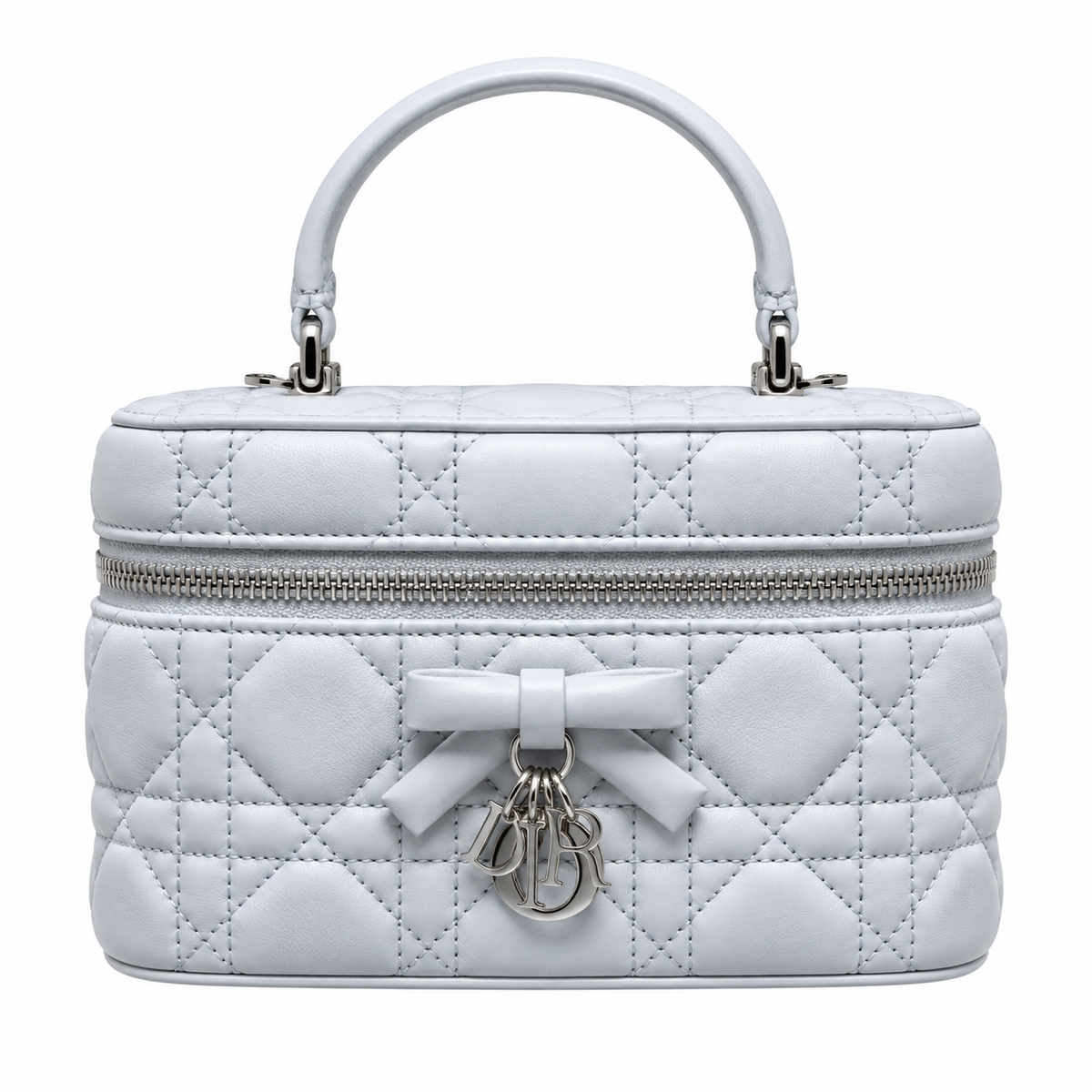 Dior Cannage Quilted Small Top Handle Bag 17.5cm