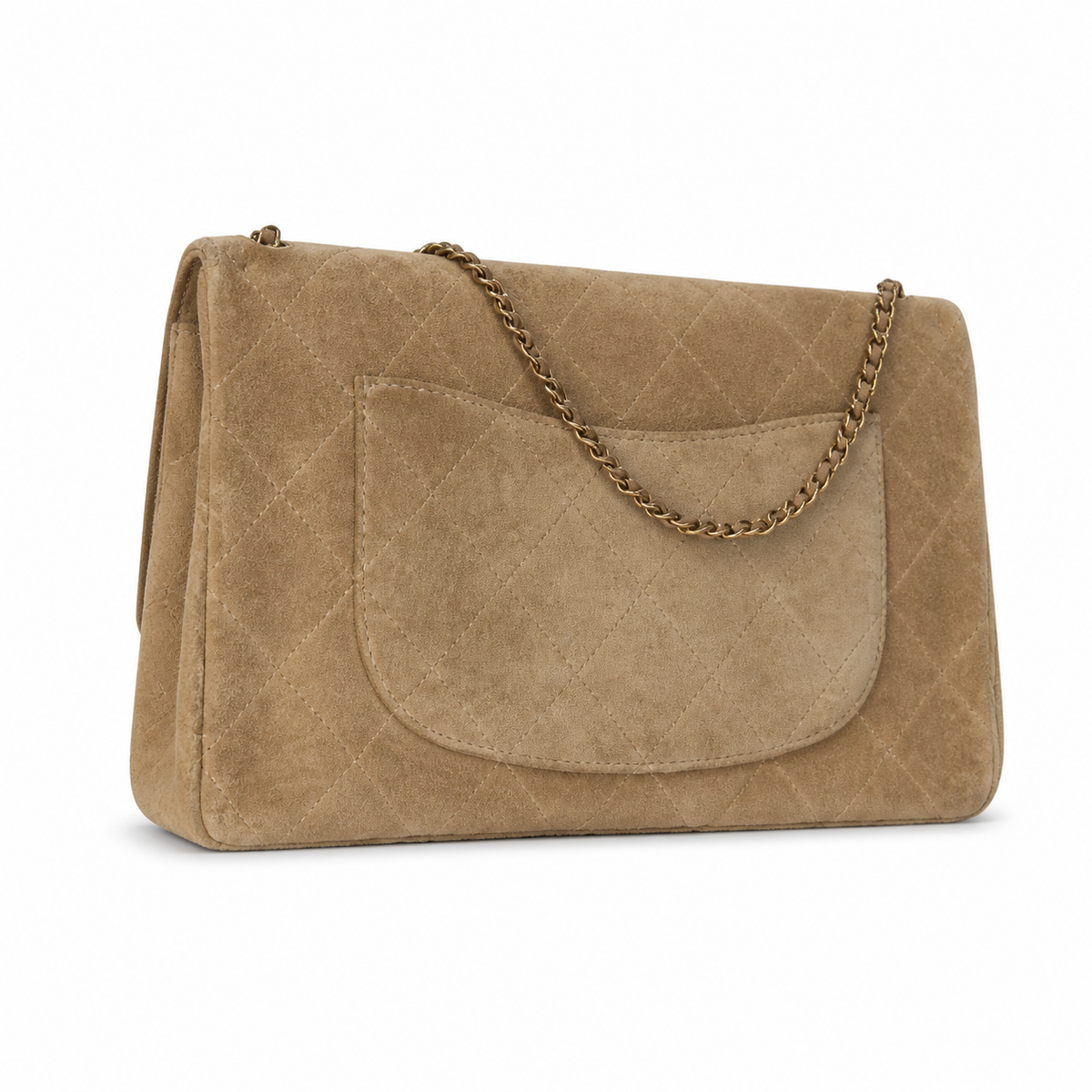 Chanel CC Quilted Jumbo Flap Bag | Gold Hardware & Chain — 39cm