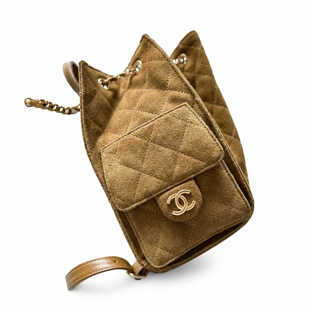 Chanel Classic Quilted Backpack | CC Hardware Chain Straps — 23cm Large