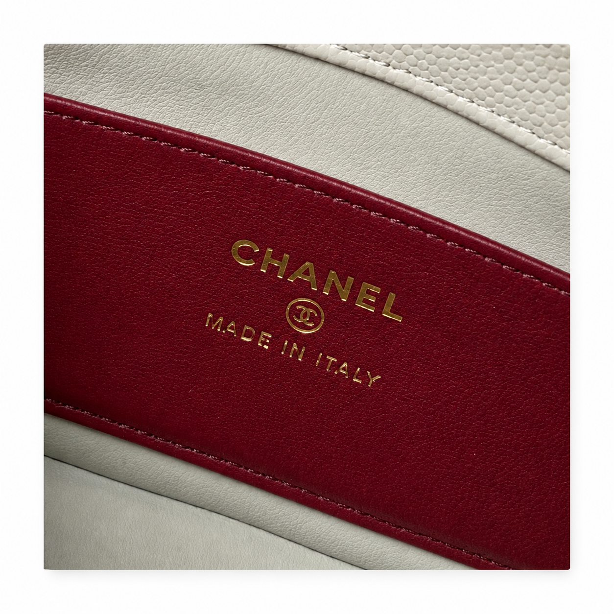 Chanel Pearl Grey Caviar Mini Flap Bag | Oversized CC Turn-Lock & Leather Strap