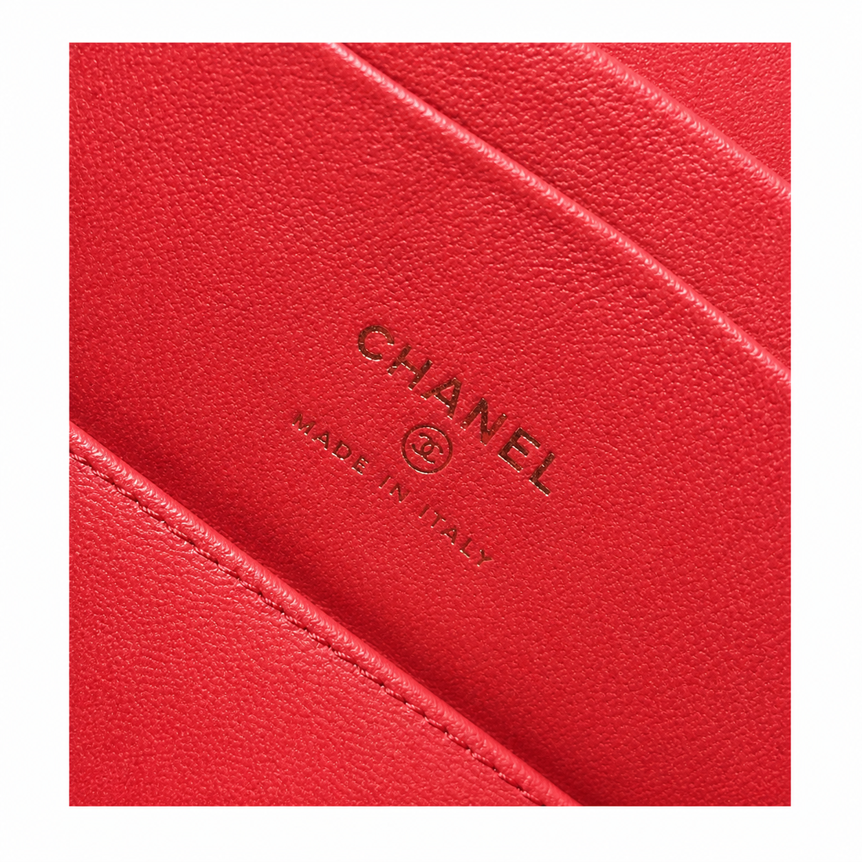Chanel Tricolor Blue, Red & Yellow Quilted Lambskin Vanity Box | Yellow Handle — 17cm